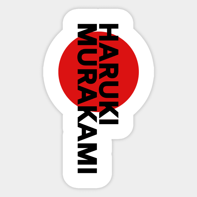 Haruki Murakami Sun Sticker by MindGlowArt